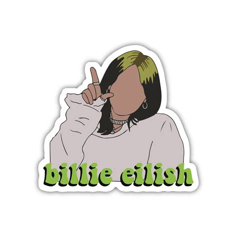 Billie Eilish vinyl stickers